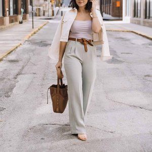 Aritzia Sage Green Trouser Pants Size  6